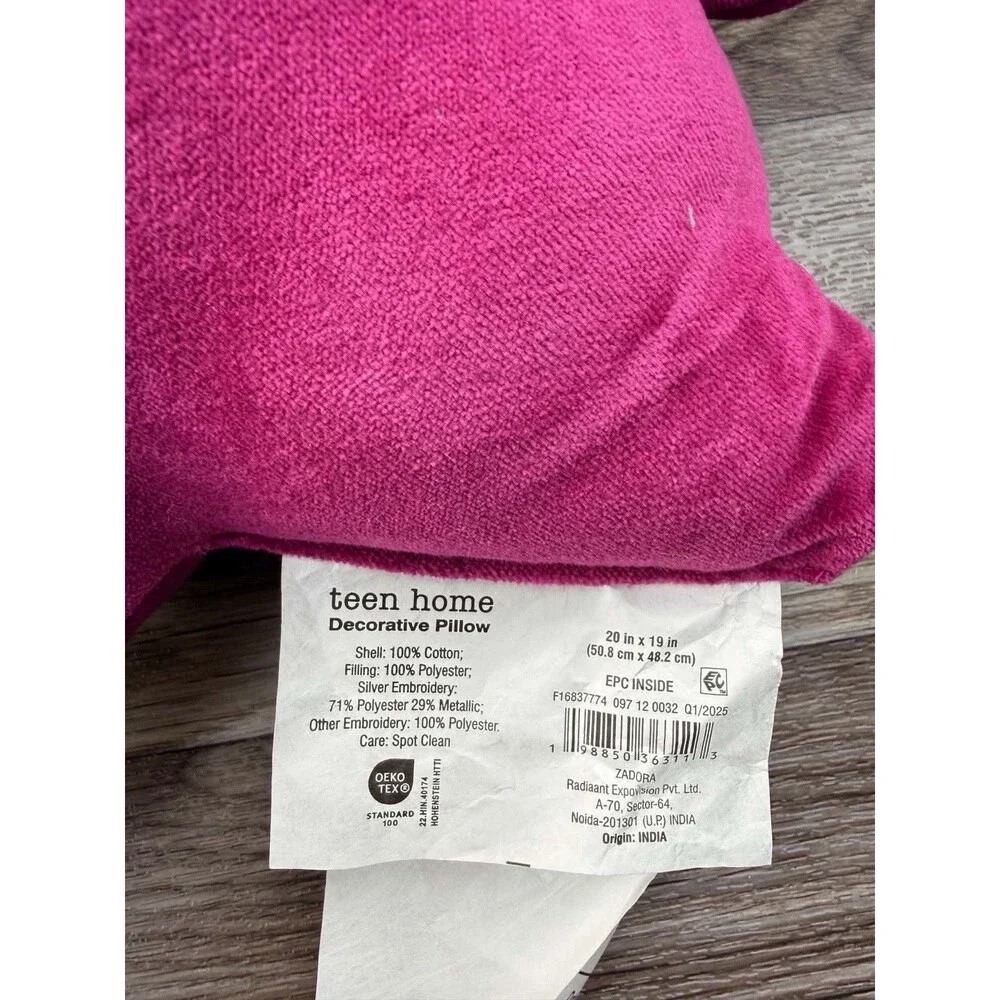 Celestial Garden Velvet Rose Decorative Throw Pillow Floral New